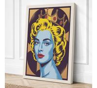 Vintage Pop Portrait Pop Art Canvas Wall Art Print 30x20 Inch (76 x 51 cm)