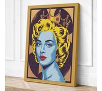 Vintage Pop Portrait Pop Art Canvas Wall Art Print 30x20 Inch (76 x 51 cm)