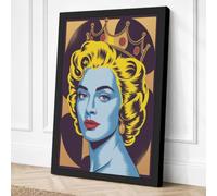 Vintage Pop Portrait Pop Art Canvas Wall Art Print 36x24 Inch (91 x 61 cm)