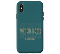 Vintage Port Charlotte Florida Case for iPhone X/XS