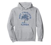 Vintage Port Charlotte Florida Palm Tree FL Retro Pullover Hoodie