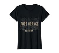 Vintage Port Orange Florida Value Graphic T-Shirt, Women, Black, L