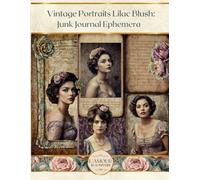 Vintage Portraits Lilac Blush: Junk Journal Ephemera: Decoupage, Mixed Media Art, Crafting, Card Making, Collage