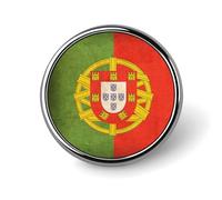 Vintage Portugal Flag Round Brooch Pin Lapel Pins Tie Suit Dress Accessories Wedding Birthday for Men Women