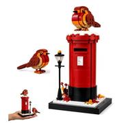 Vintage Postbox & Robin Brick Set, 400+ Pcs Building Blocks (1pc)