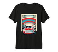 Vintage Postcard Retro Mini Design British Street Premium T-Shirt