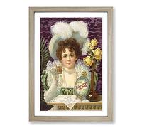 Vintage Poster Coca Cola 1900 Framed Print | A2 Oak Framed Wall Art | Ready to Hang | Classic Nature Picture | Living Room Bedroom Lounge Office