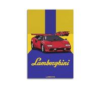 Vintage Poster Countach LP5000 QV Classic Car Artwork Vintage Sports Car Poster Decorative Painting Canvas Wall Posters And Art Picture Print Modern Family Bedroom Decor Posters 24x36inch(60x90cm)