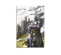 Vintage Poster Fantasy Knight Medieval Castle Poster Decorative Painting Canvas Wall Posters And Art Picture Print Modern Family Bedroom Decor Posters 12x18inch(30x45cm)