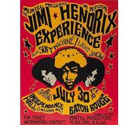 Vintage Poster Jimi Hendrix Photo Wall Art Picture Poster A4