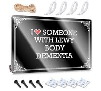 Vintage Poster Soft Area Waterproof Artwork, Fun Retro Print For Cafe Pub Yard | Work Pre-drilled Custom I Love Someone With Lewy Body Dementia(30X40CM)