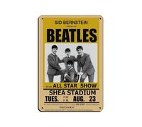 Vintage Poster The Beatles Rock Concert Gig Band Poster Retro Poster Metal Tin Sign Chic Art Retro Iron Painting Bar People Cave Cafe Family Garage Poster Wall Decoration 8x12inch(20x30cm)