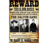 Vintage Poster Wanted The Dalton Gang Photo Wall Art Picture Poster A4