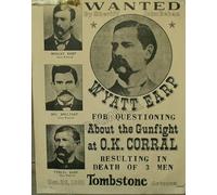 Vintage Poster Wanted Wyatt Earp Western Photo Wall Art Picture Poster A4