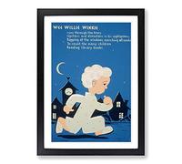 Vintage Poster Wee Willie Winkle Framed Print | A2 Black Framed Wall Art | Ready to Hang | Classic Nature Picture | Living Room Bedroom Lounge Office