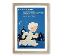 Vintage Poster Wee Willie Winkle Framed Print | A2 Oak Framed Wall Art | Ready to Hang | Classic Nature Picture | Living Room Bedroom Lounge Office
