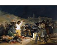 Vintage Posters And Prints Third Of May 1808 - Goya - Canvas Wall Art Picture For Toilet Décor Unframed 50X70 Cm