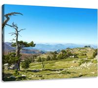 Vintage Posters Art Decor Scenic View From Serra Di Crispo Pollino National Park Southern Italy Canvas Painting Prints For Home Dining Room Living Room Wall Decor Artwork Gifts Unframed 12x16Inch