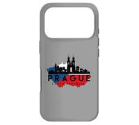 Vintage Prague Cityscape Skyline Czech Republic Map Case for iPhone 17 Pro