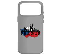 Vintage Prague Cityscape Skyline Czech Republic Map Case for iPhone 17 Pro Max