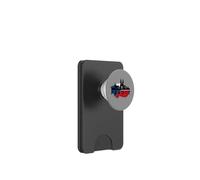 Vintage Prague Cityscape Skyline Czech Republic Map PopSockets PopWallet for MagSafe