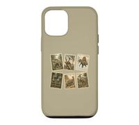 Vintage Prehistoric Dinosaur Postage Stamp Collection Art Case for iPhone 12/12 Pro