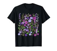Vintage Pressed Flowers Goblincore Cottagecore Flowers T-Shirt