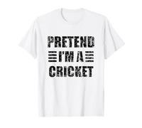 Vintage Pretend I'm a Cricket Lazy Halloween Costume T-Shirt