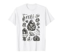 Vintage Primate Evolution Monkeys Apes Biology T-Shirt