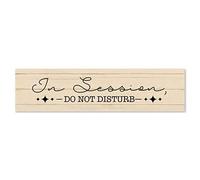 Vintage Primitive Hanging Plaque in Session, Do Not Disturb Metal Tin Sign Ready to Hang for Home Decor Country Living Dining Room Bedroom Art Wall Door Bars Clubs Cafes Plaque Metal Tin Sign 4x16