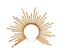 Vintage Princess/Queen Crown Headpiece Halloween Costume Headdress Greek Sunburst Goddess Halo Headband with Sun Hair Hoop for Halloween, Roman Dressing Up Day, Wedding Birthday Party