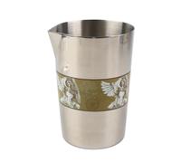 Vintage Print Cocktail Mixing Cup, 304 Stainless Steel Bartending Cup, Rustproof Bar Mixing Cup with Printed Design for Home and Professional Use (L Type 1)
