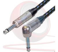 Vintage PRO Electric Guitar Lead. 1/4 inch Mono Neutrik Jacks 2m, 3m, 5m Cable