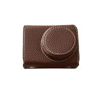 Vintage PU Leather Camera Bag Half Body Protective Cover with Strap, Custom Fit for GR IIIx GR III GRIII GR3, Premium Material for Superior Protection, Ideal for Photography Lovers (Coffee)