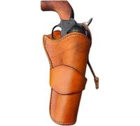 Vintage PU Leather Pistol Holster - Concealed Revolver Holster for Western Cowboy Pirate Accessory - Vertical Horizontal Gun Holster