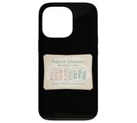 Vintage Public Library Borrower Card Graphic Case for iPhone 13 Pro