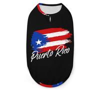 Vintage Puerto Rico Flag Dog Clothes Pullover Doghirtsoft Pet Vest Tank Top formalledium Dogs & Cats Medium