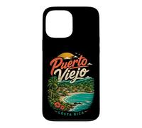 Vintage Puerto Viejo Costa Rica Travel Landmark Gift Case for iPhone 13 Pro Max