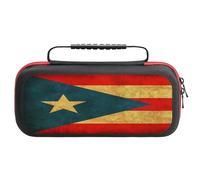 Vintage PuertoPR Flag Portable Carrying Case for Switch Protective Travel EVA Hard Shells Game Card Storage Pouch Bag