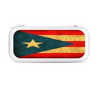 Vintage PuertoPR Flag Portable Carrying Case for Switch Protective Travel Hard Shells Game Card Storage Pouch Bag