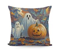 Vintage Pumpkin G-Host Pillowcase Fluffy Throw Pillow Case Decor Cushion Covers For Sofa Bedroom Anniversary 45X45Cm