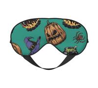 Vintage Pumpkin Spider Cat Sleep Mask, Eye Masks for Sleep Double-Sided, Sleep Masks for Women Men, Blackout Eye Covers for Sleeping, Travel