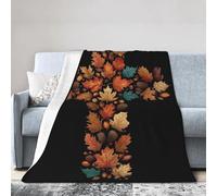 Vintage Pumpkins Throw Blanket 102x127 CM Chrysanthemums Fall Fleece Blankets for Couch Bed Picnic Soft Cozy Lightweight All Season Use