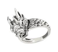 Vintage Punk Dragon Rings for Men Nordic Style Party or Halloween Gift for Daily Wear Stainless Steel Jewelry