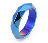 Vintage Punk Titanium Steel Geometric Cut Ring - Unisex Rock Hip hop Industrial Gothic Jewelry Gift
