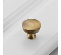 Vintage Pure Copper Solid Furniture Cabinet Door Single Hole Handle Brass Antique Chinese Style Wardrobe Drawer Handle Vintage Brass