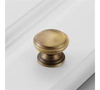 Vintage Pure Copper Solid Furniture Cabinet Door Single Hole Handle Brass Antique Chinese Style Wardrobe Drawer Handle Vintage Brass