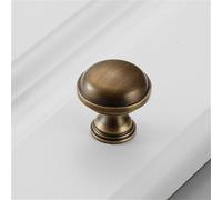 Vintage Pure Copper Solid Furniture Cabinet Door Single Hole Handle Brass Antique Chinese Style Wardrobe Drawer Handle Vintage Brass