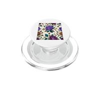 Vintage Purple Rose Botanical Flowers Floral PopSockets PopGrip for MagSafe