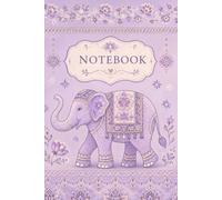 Vintage Purple Thai Elephant Notebook: Pastel Lavender Siamese Elephant Journal | 120 Pages Blank Lined DIY Notebook | 6x9 Inches Matte Cover ... Diary for Writing, Journaling and Mindfulness